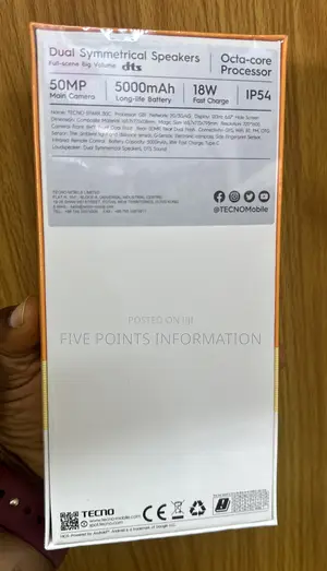New Tecno Spark 30C 128 GB Black