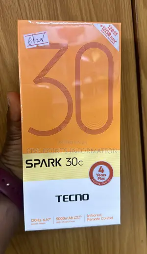 New Tecno Spark 30C 128 GB Black