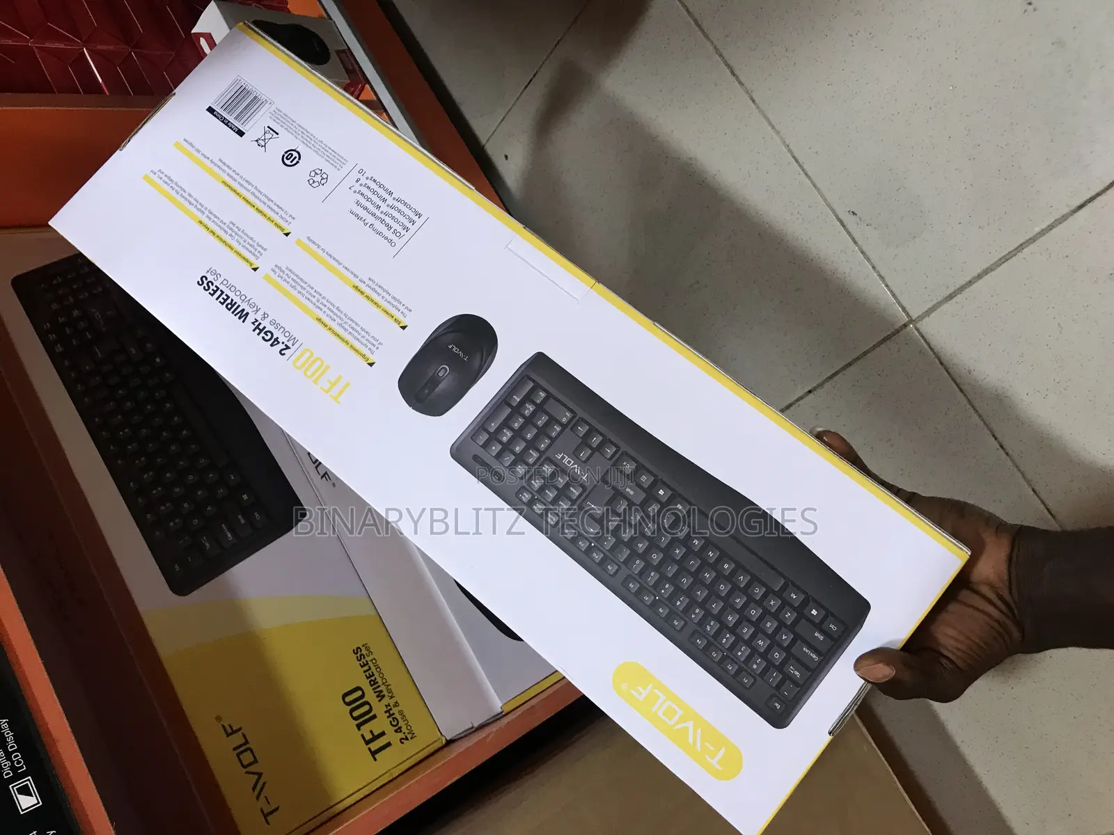 Twolf Big Wireless Keyboard Mouse