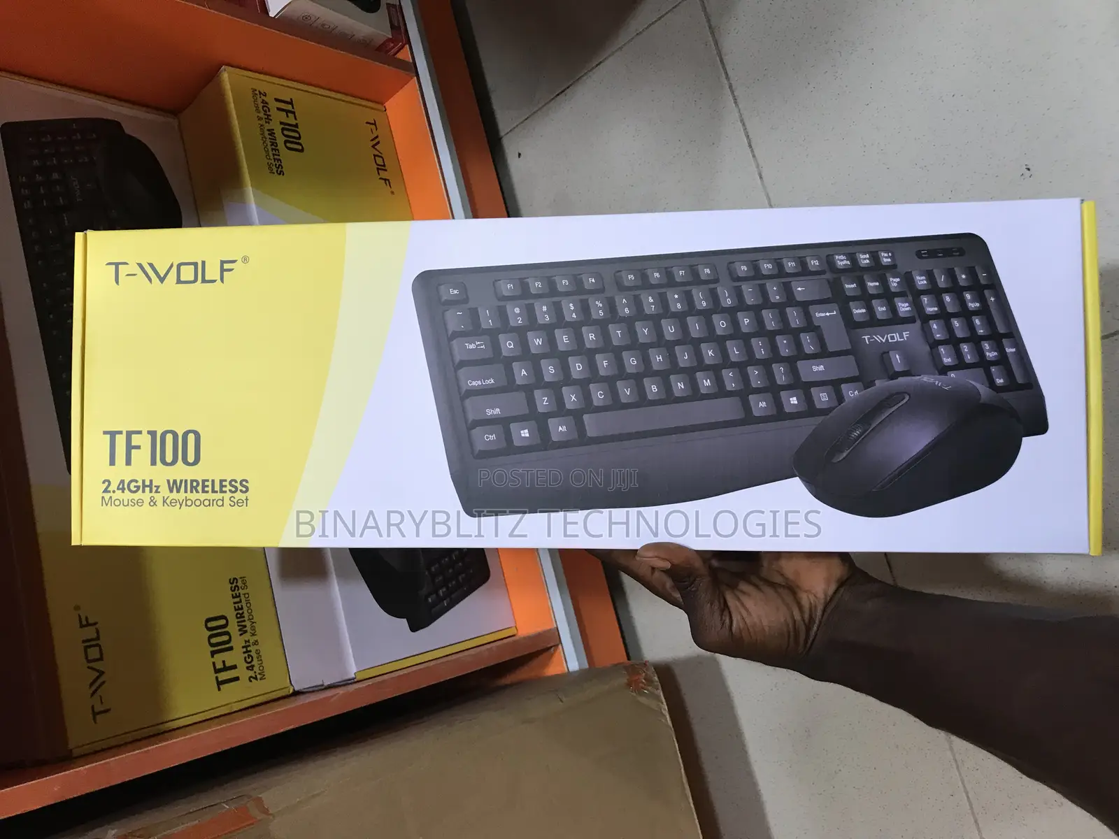 Twolf Big Wireless Keyboard Mouse