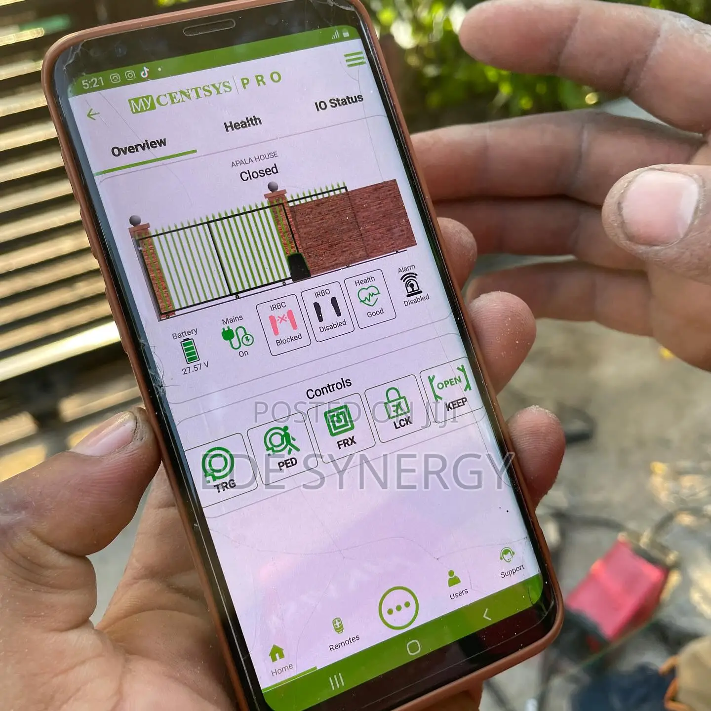 Smart Phone Enabled Gate Automation Machine