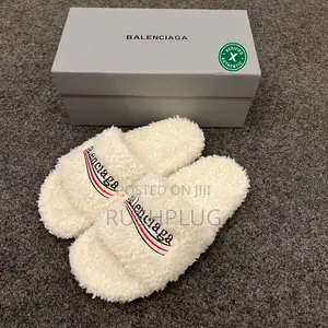 Balenciaga Furry Sliders