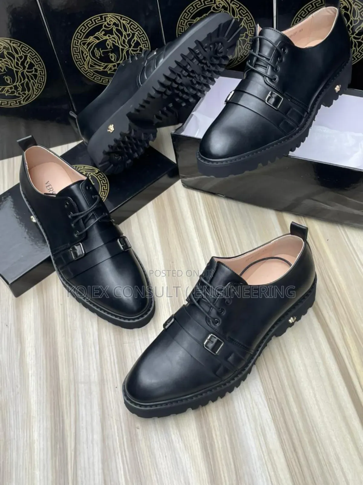 Men's Black Versace Quality Shoe
