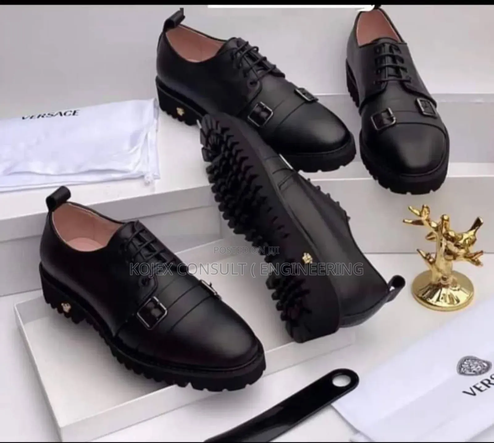 Men's Black Versace Quality Shoe