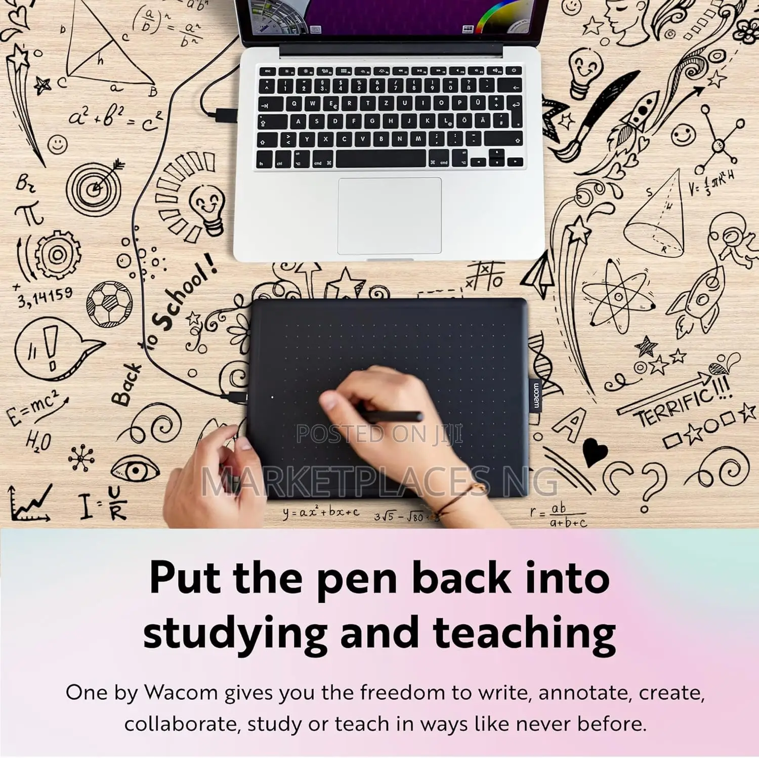 One by Wacom Medium Drawing Tablet – Portable Versatile