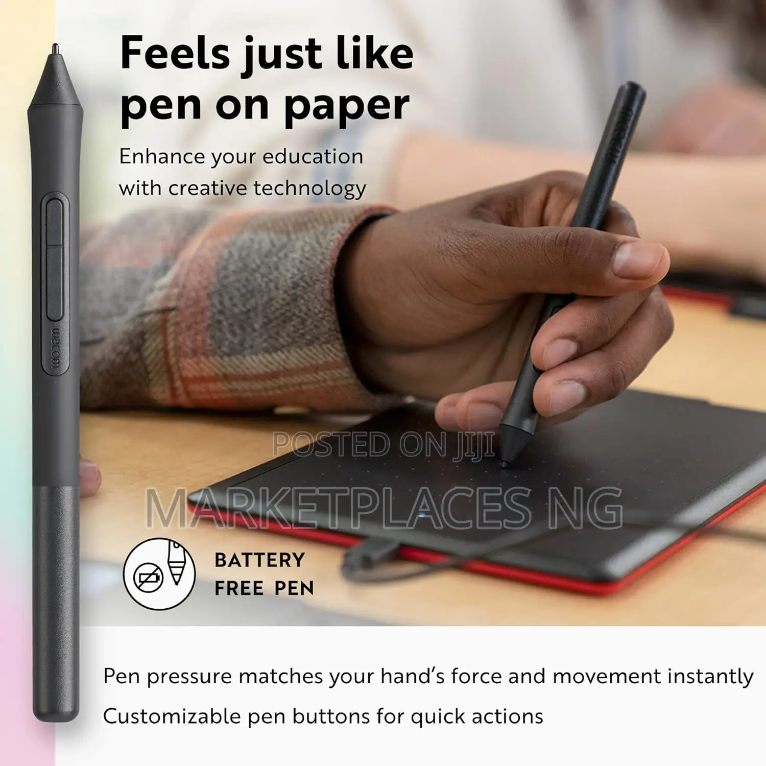 One by Wacom Medium Drawing Tablet – Portable Versatile