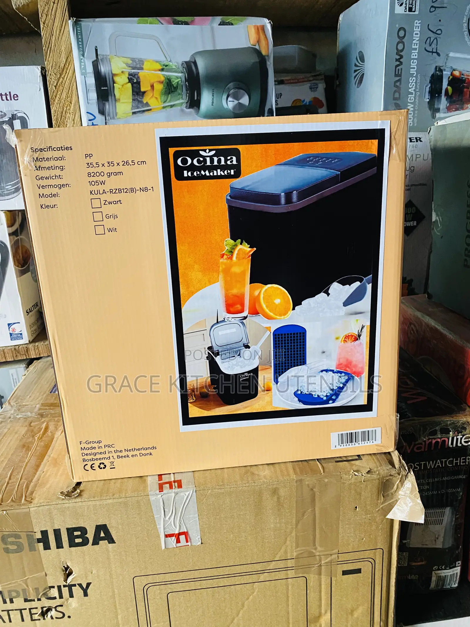 Ocina Ice Cube Machine With Ice Scoop