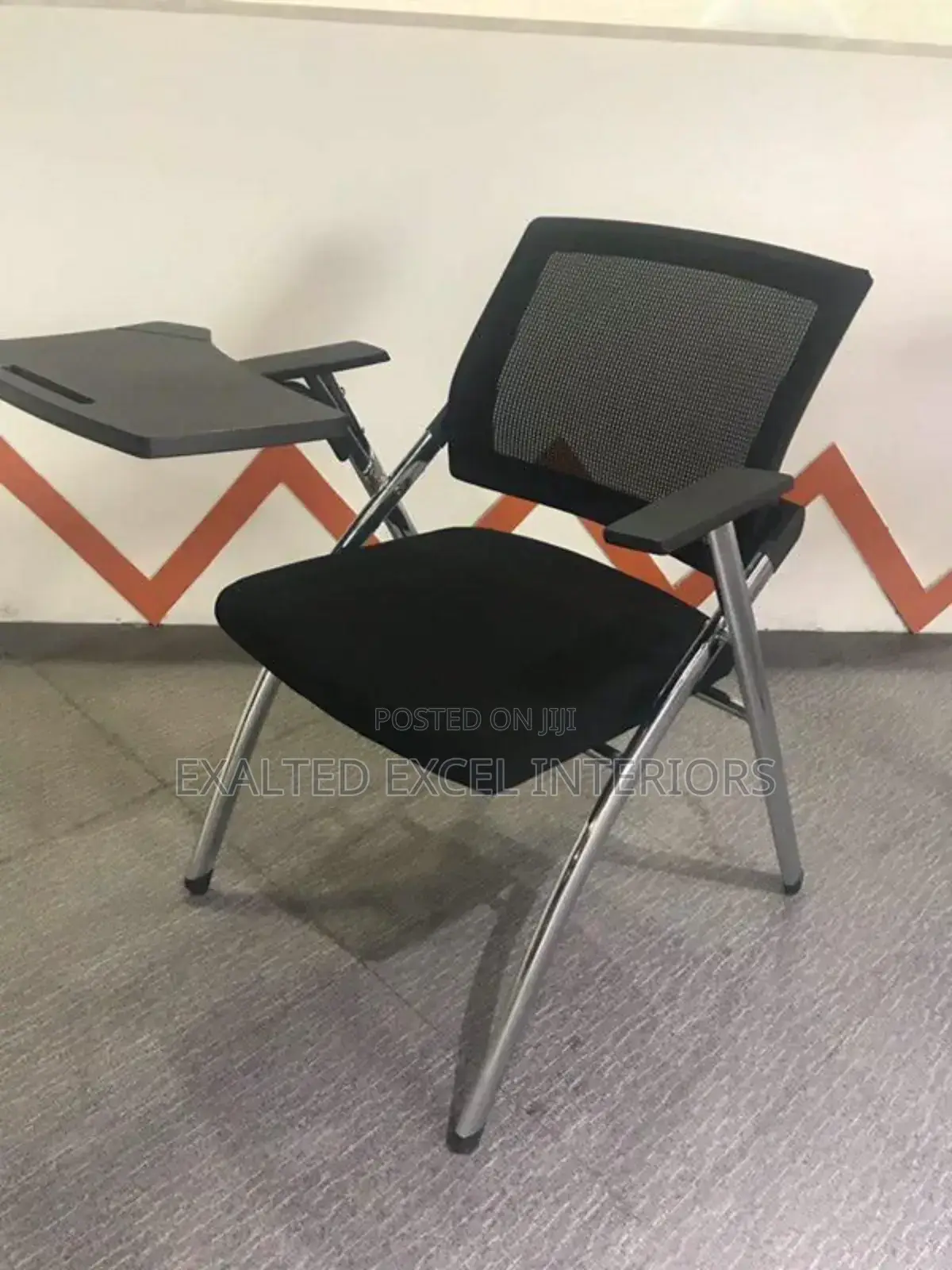 Foldable Study Chair With Writing Pad
