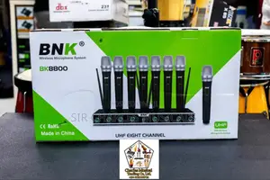 BNK BK8800 Professional Handheld 8 Channels UHF Wireless Mic