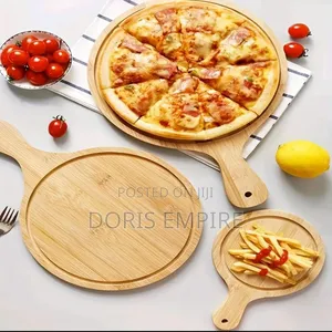 Round Wooden Food Platter, Pizza Plate
35cm