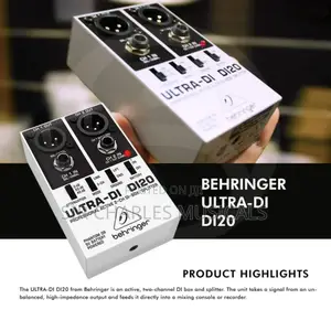 Behringer Ultra-Di Di20 Professional Active 2-Channel Di-Box