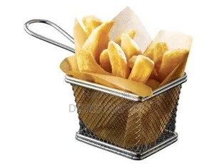 Quality Stainless Chips Basket Without Sauce Bowl Big Small