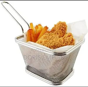 Quality Stainless Chips Basket Without Sauce Bowl Big Small