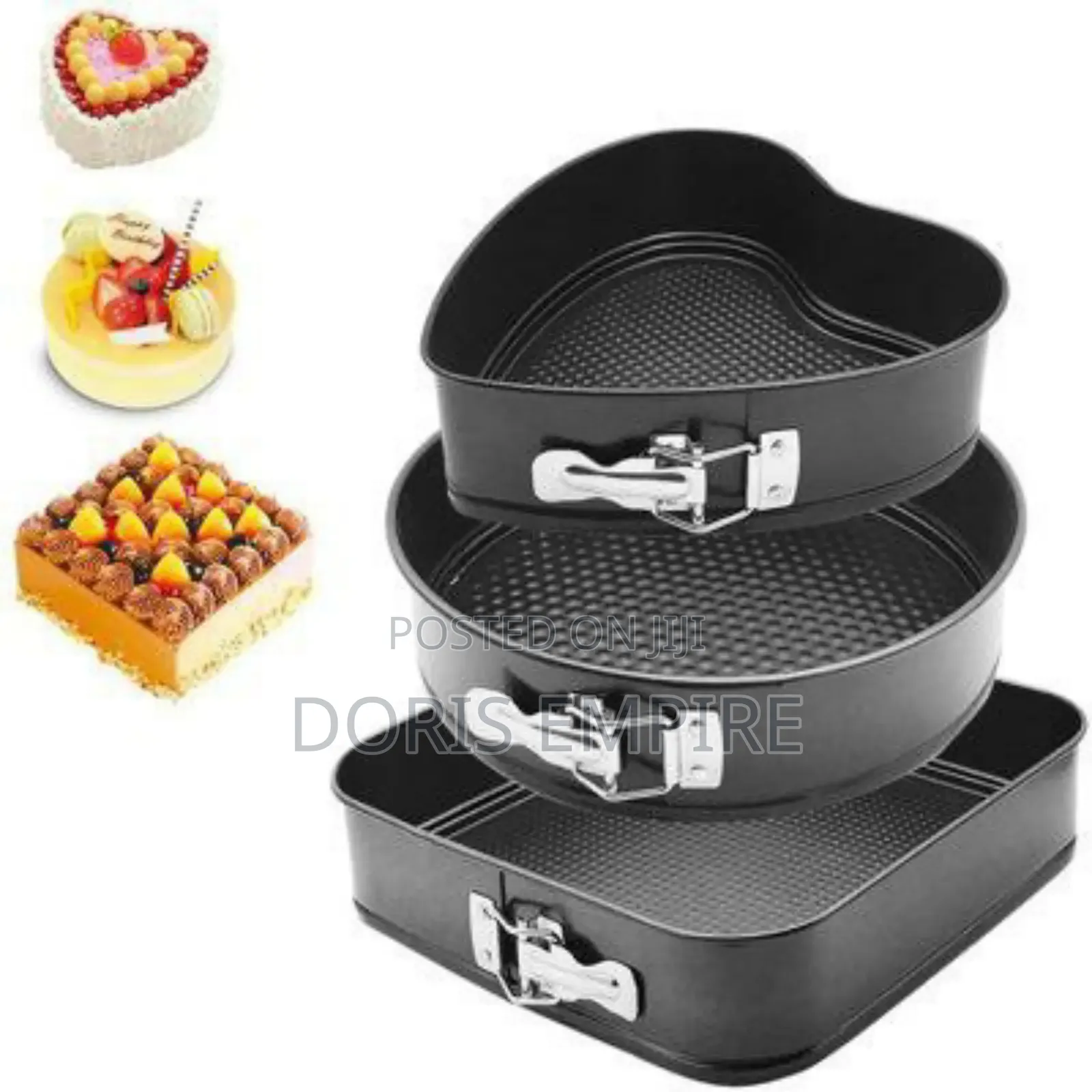 3in1 Aluminium Nonstick Cake Mould Pan