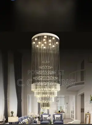 Led Dropping Waterfall Chandelier