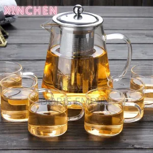 Borosilicate Heat Resistant Tea Pot With Filter Tea Set