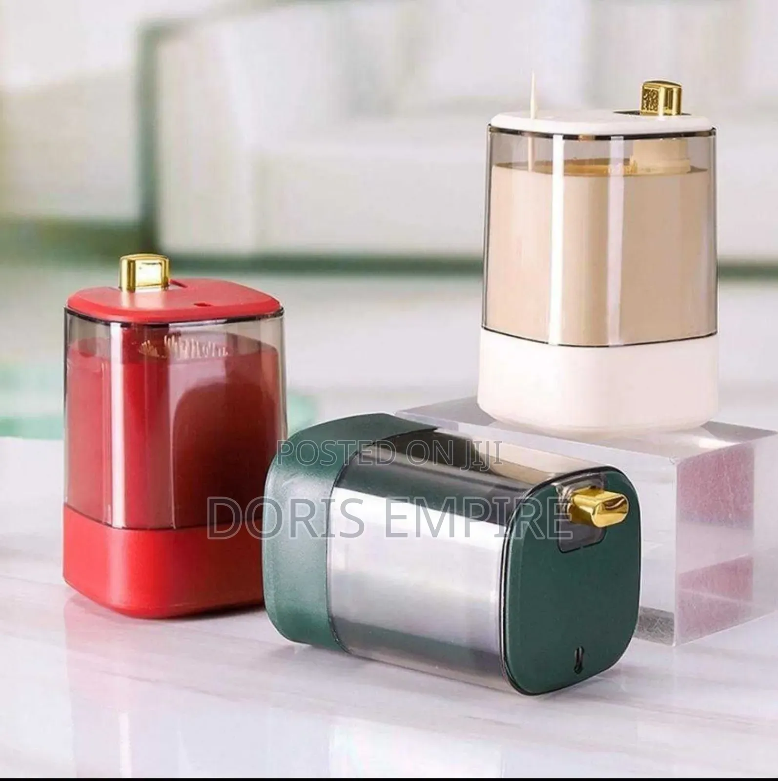 Automatic Pop Up Dustproff Toothpick Dispenser Available