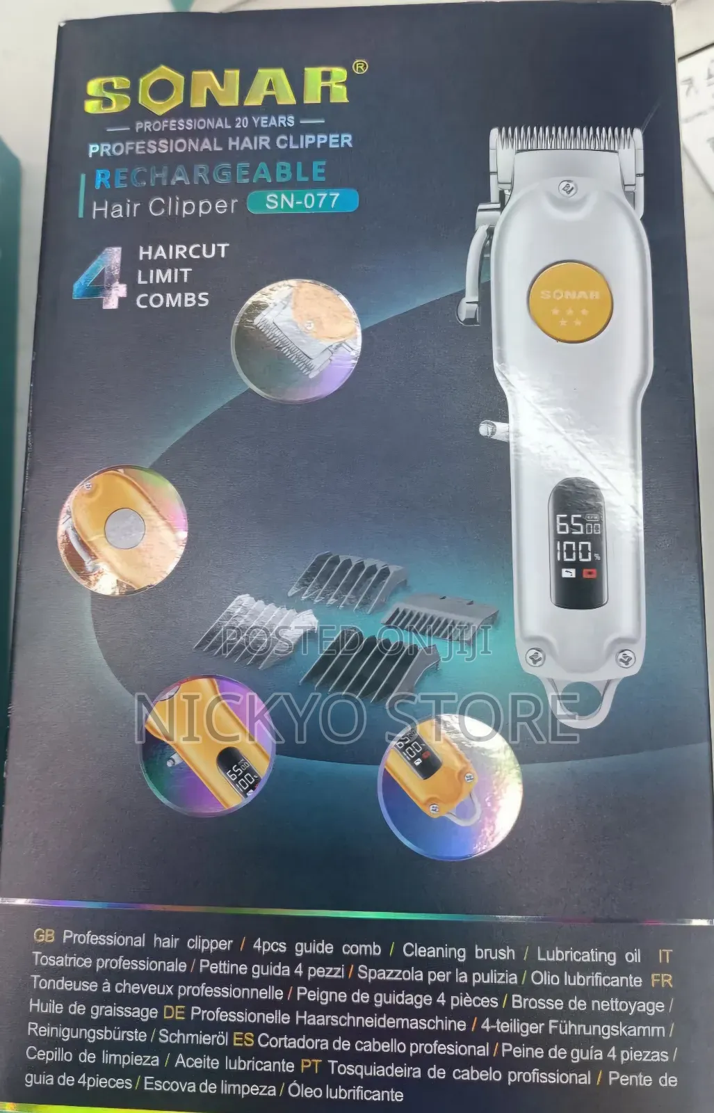 Sonar Professional Rechargeable Clipper