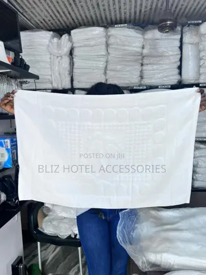 White And Color Towel