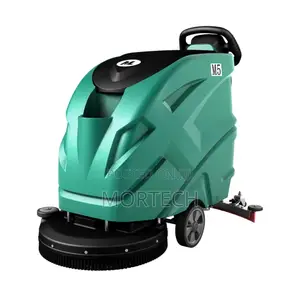 M5 Auto Scrubber and Dryer Wall Behind Machine