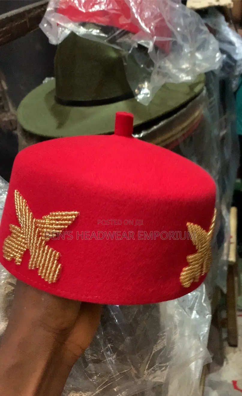 Traditional Igbo Red Cap
