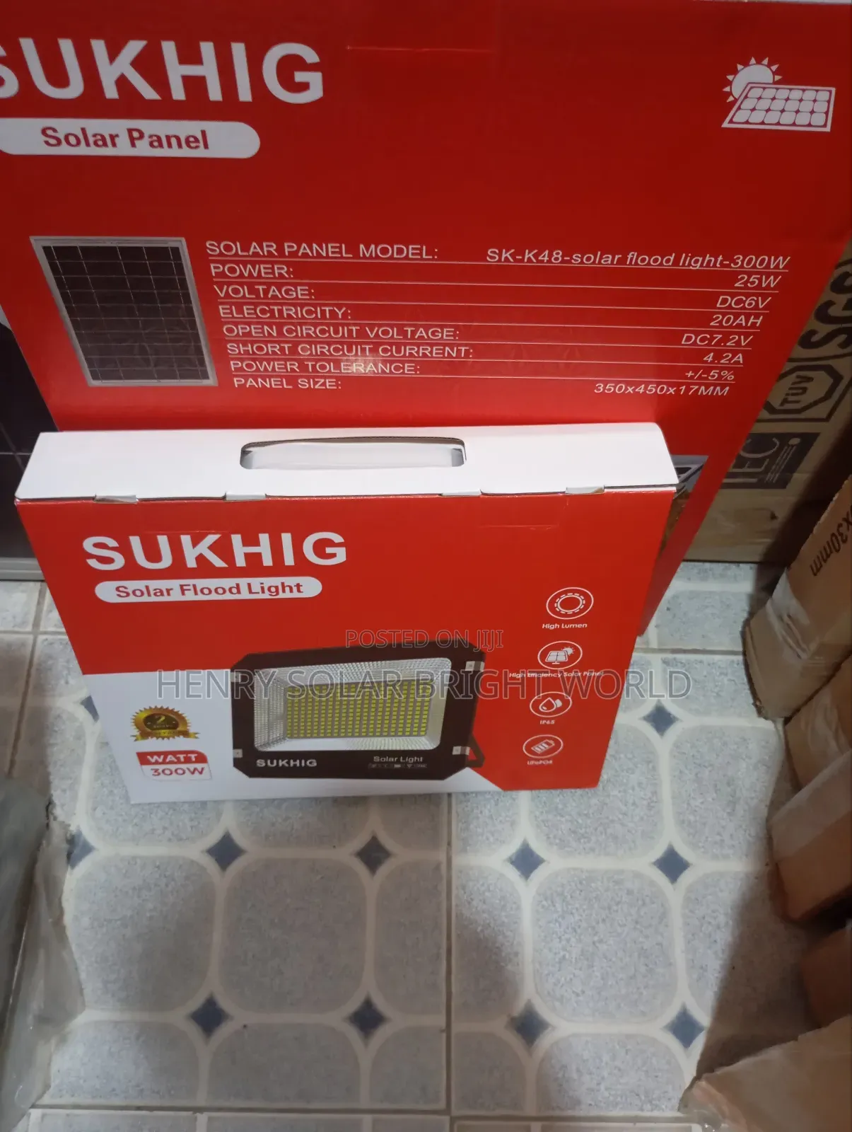 Sukhig Solar Flood Lights 300w