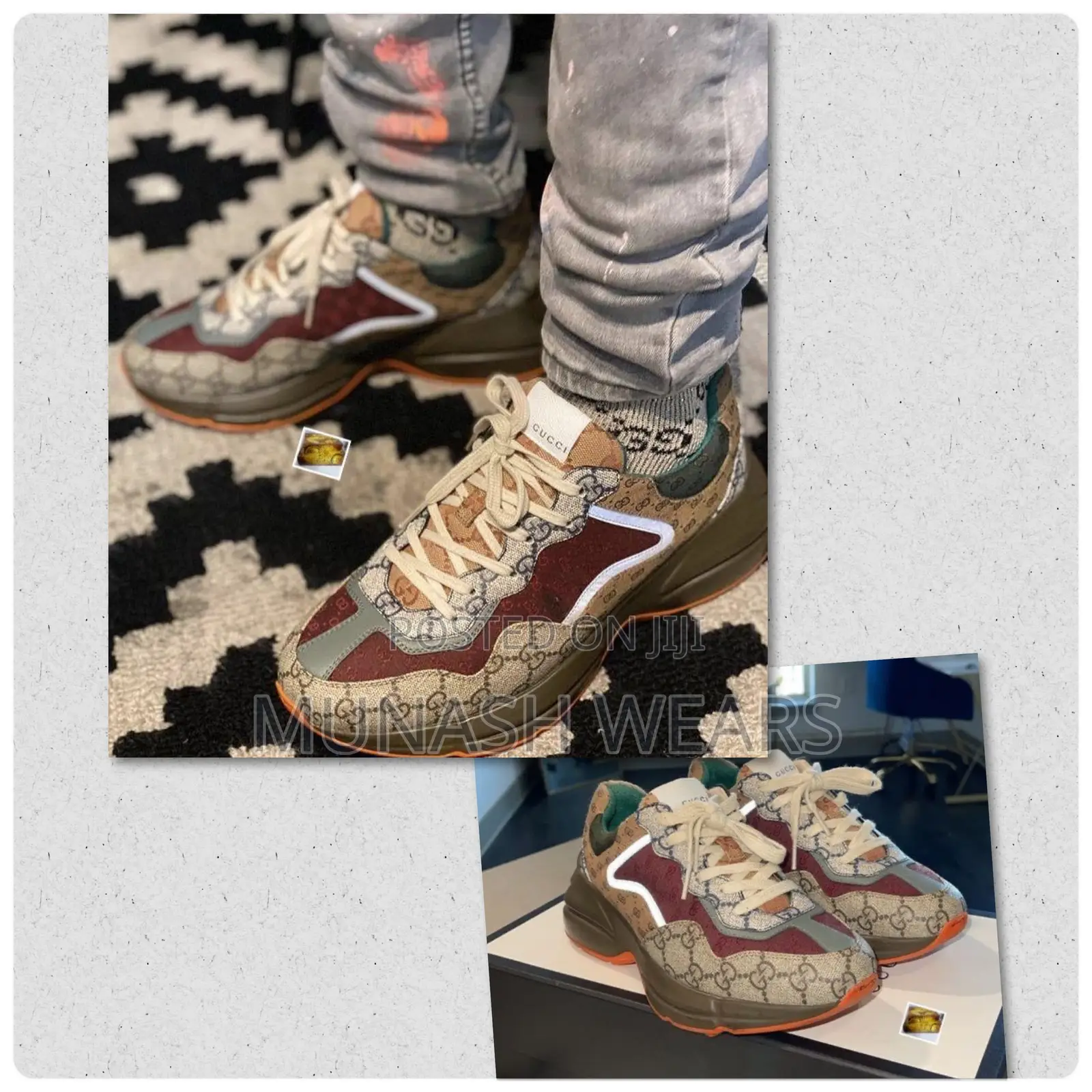 Luxury Gucci Python Sneakers for Men 40-46