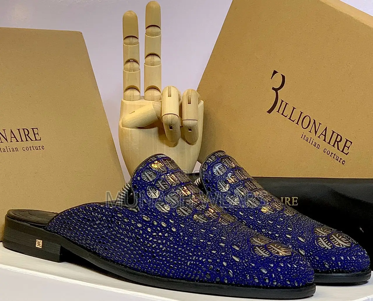 Billionaire Leather Half Shoe