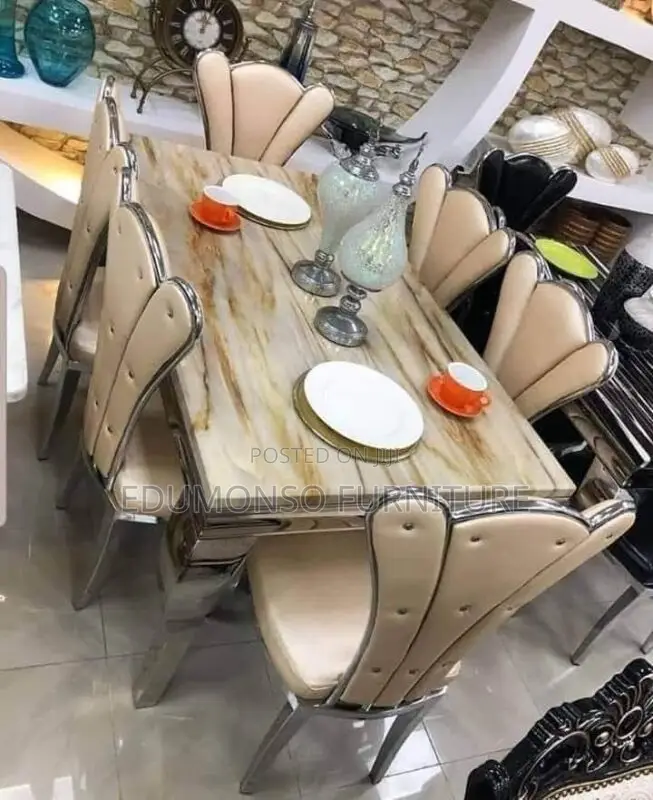Marble Dining Table With 6 Chairs