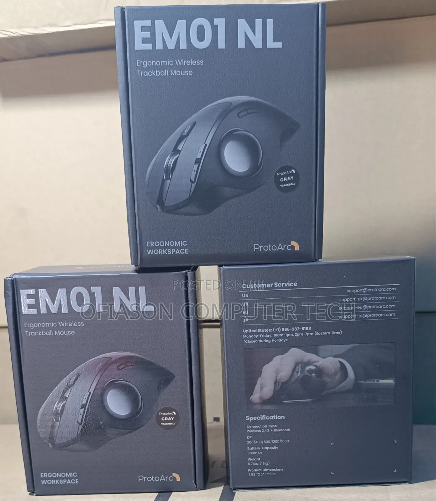 Protoarc Ergonomic Workspace Mouse