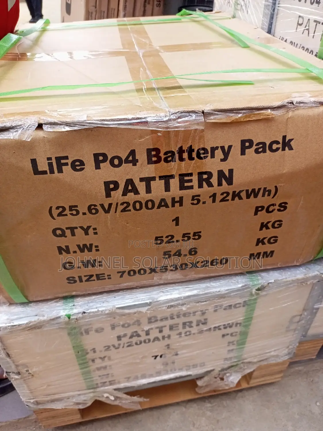 5.12kwh 25.5v PATTERN Solar Lithium Ion Battery