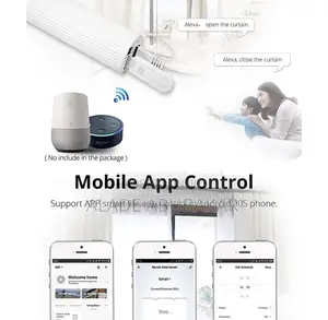 Motorized Curtain Track, Remote Control Motor