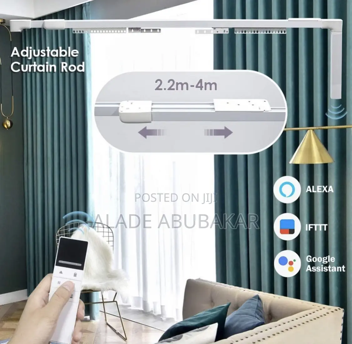 Motorized Curtain Track, Remote Control Motor