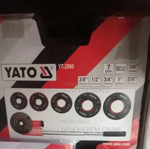 YATO Ratchet Die Stocks (7pcs)