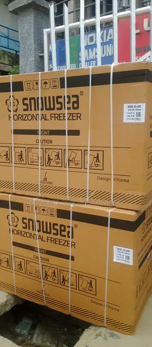 390 Litres Snowsea Double Door Chest Freezer, Silver Color