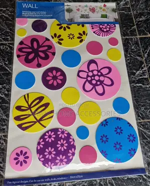 Colourful Self Adhesive Wall Stickers (50x70cm)