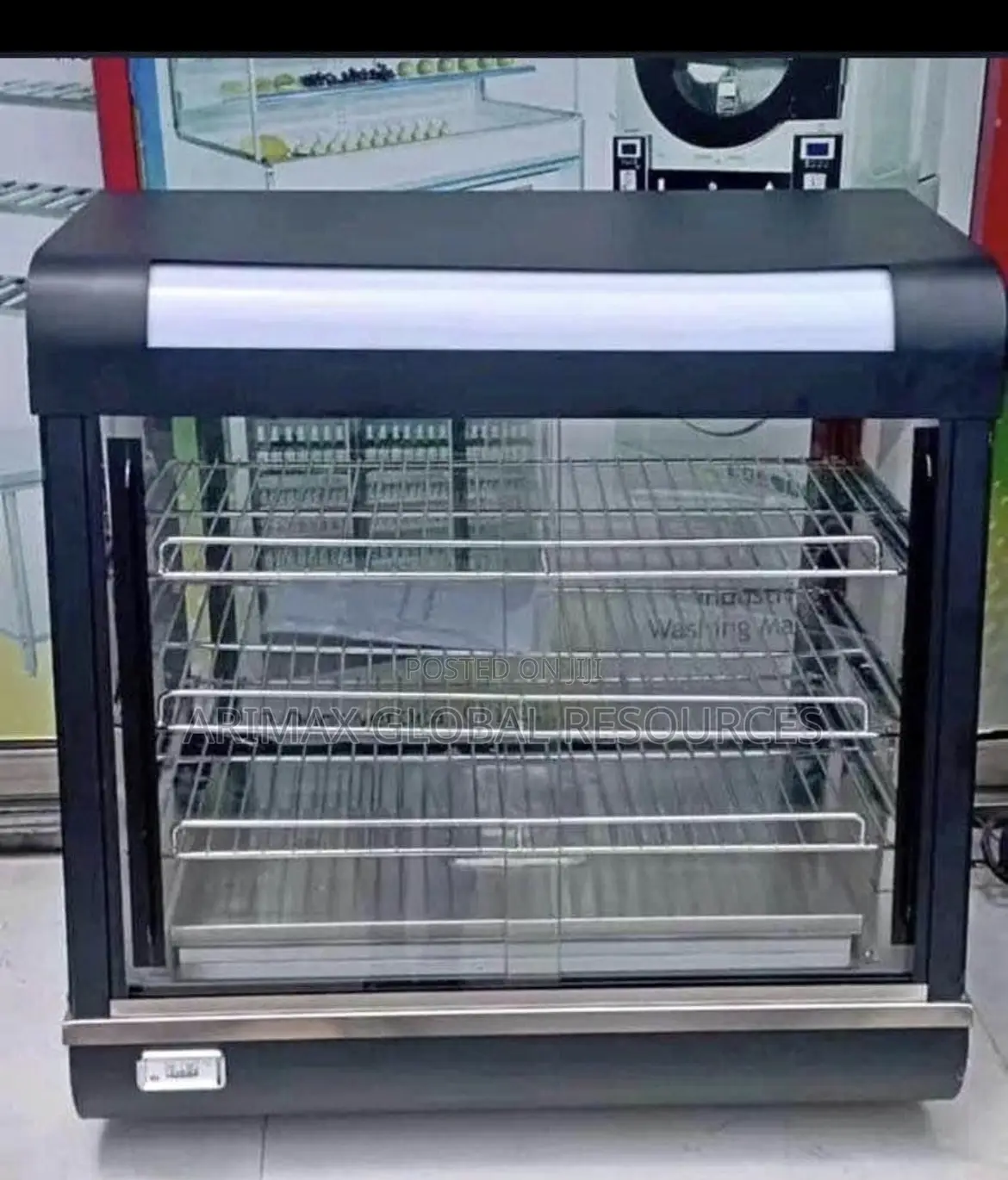 2ft Black Snack Display Warmer