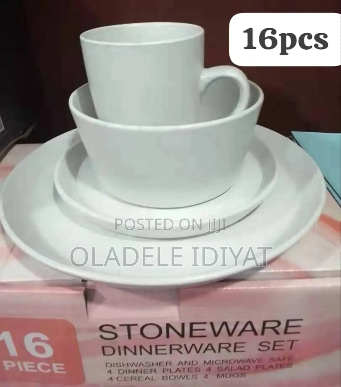 16pcs Dinner Set Square and Circle