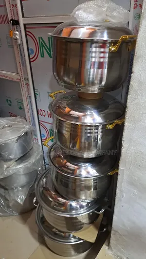 Stainless Pot of 5 for Homes/ Restaurants/ Food Vendors