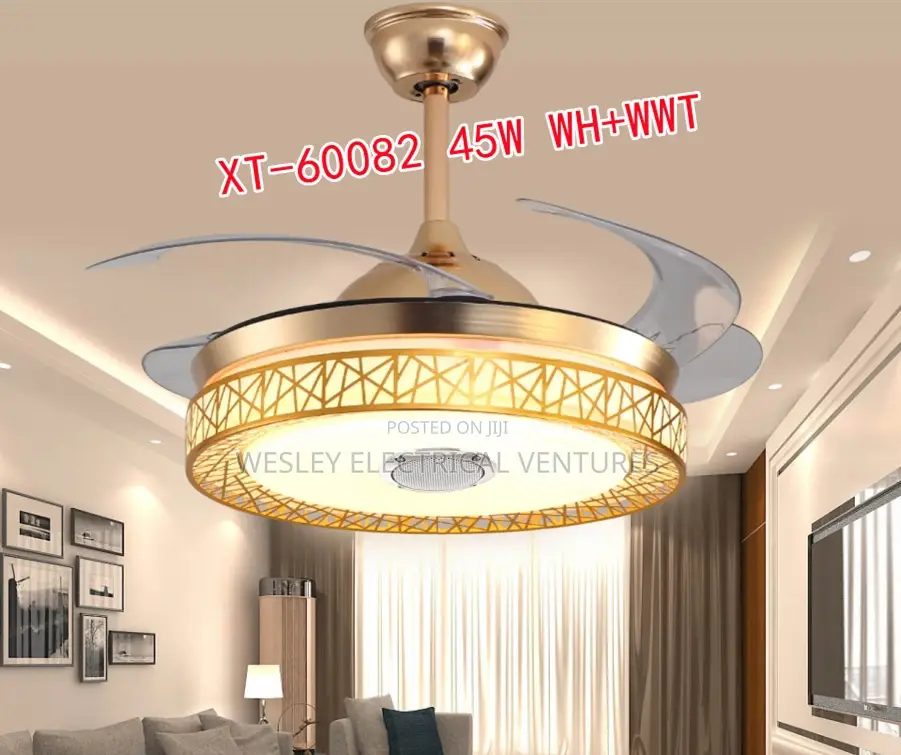 Fan Chandelier Light With Bluetooth Mp3
