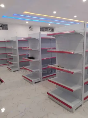 7ft/3ft Metal Single Side Supermarket Shelve.