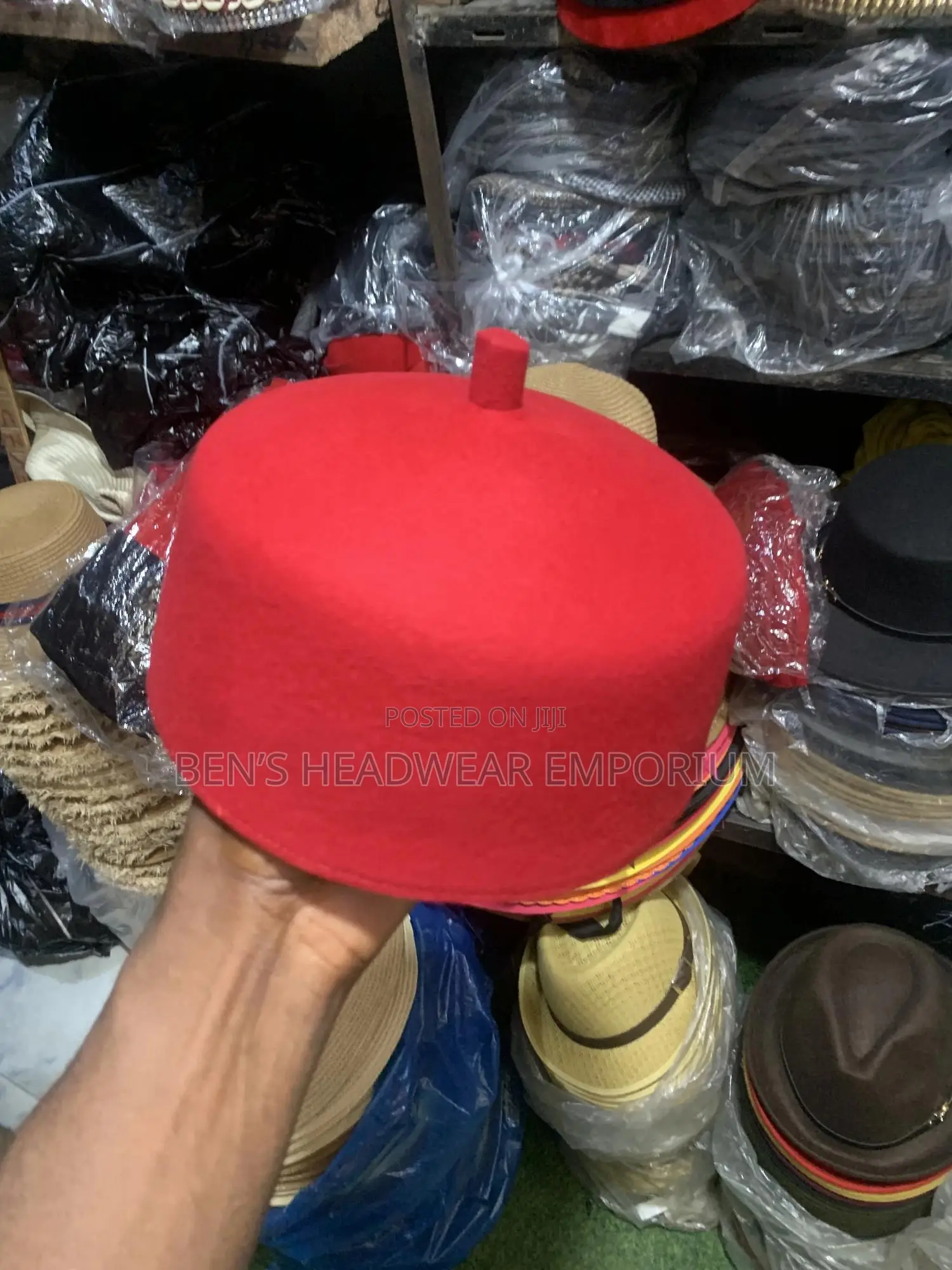 Traditional Igbo Red Cap