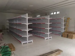7ft/3ft Double Sided Metal Supermarket Shelve.