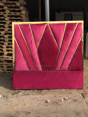 Quality Padded Bed Frame With Gold Tape