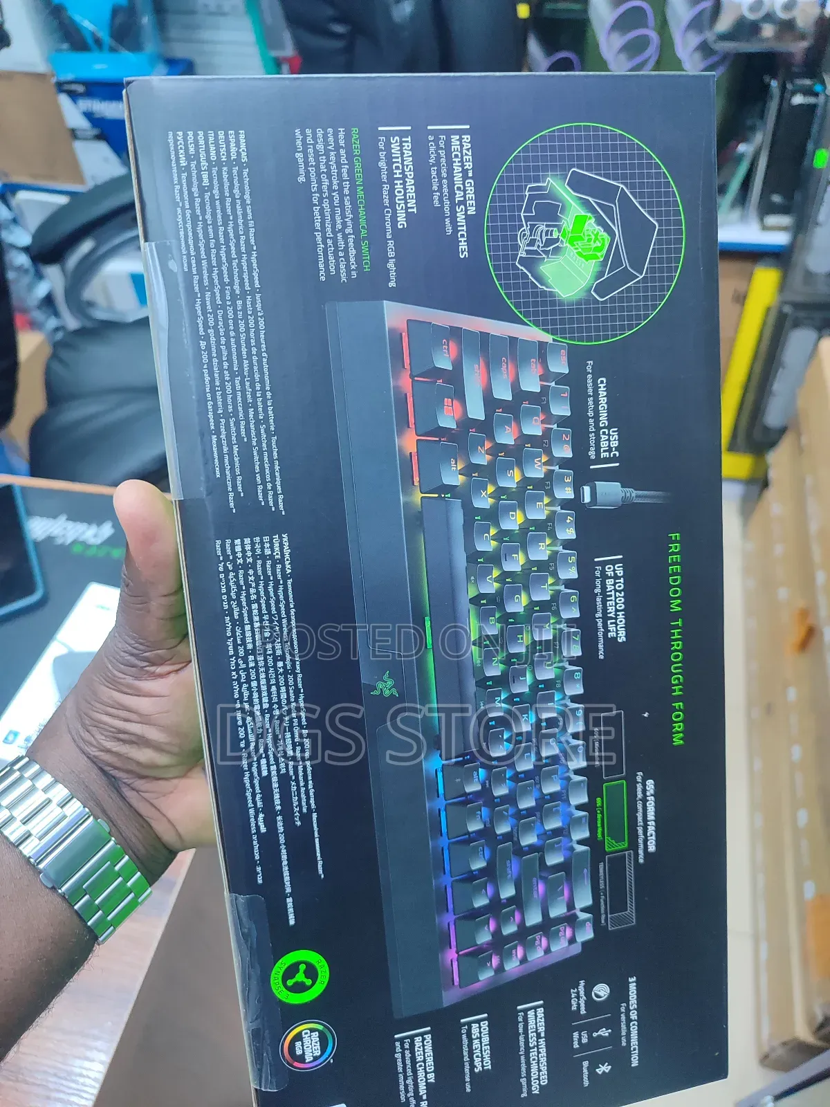 Razer Blackwidow V3 Mini Hyperspeed Wireless Keyboard