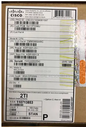 ASR1001-X Aggregation Service Router