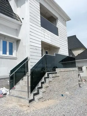 Dark Grey Glass Balcony: Where Shadows Meet Serenity