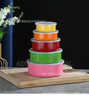 5 in 1 Stainless Bowl Set Available in Multi Colour
