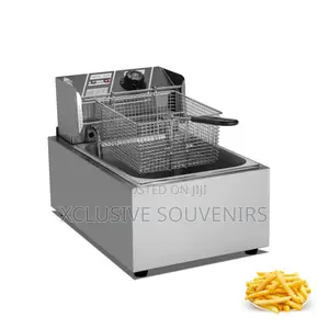 6L Food Grade Stainless Steel Electric Countertop Deep Fryer