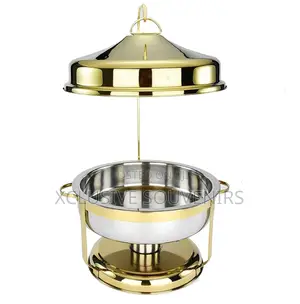 Hotel Buffet Stainless Steel Gold Chafing Dish